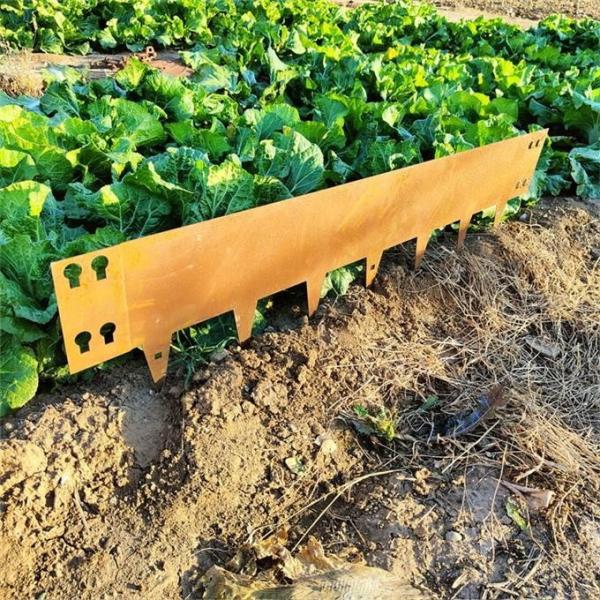 Flexible Garden Lawn Corten Steel Border Edging 1.5- 2.0mm Thickness