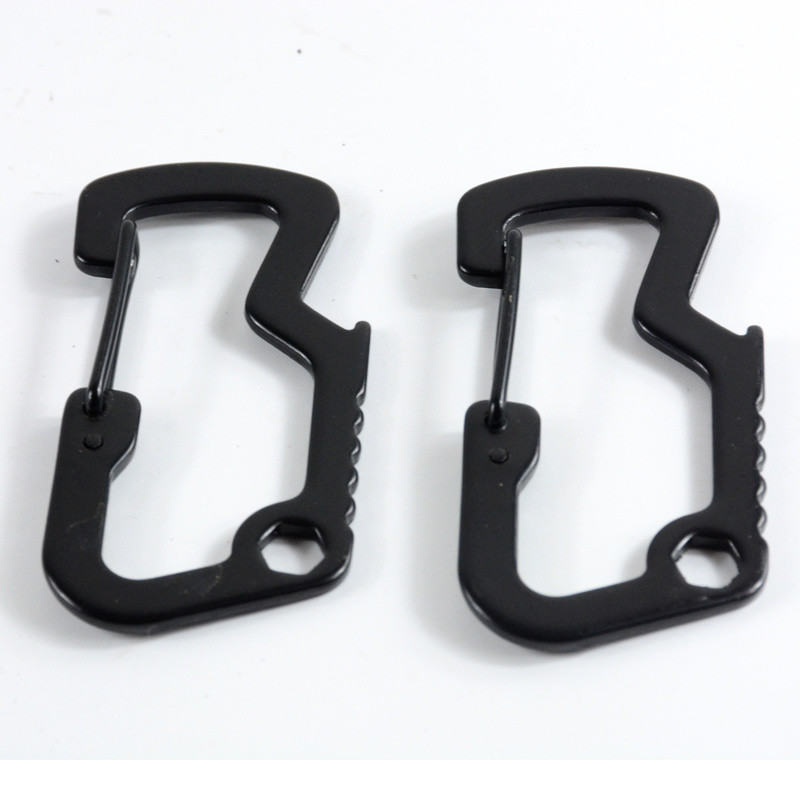 GSD201 Multifunction EDC Tactical Carabiner Hook Zinc Alloy Key Ring for Quick Access