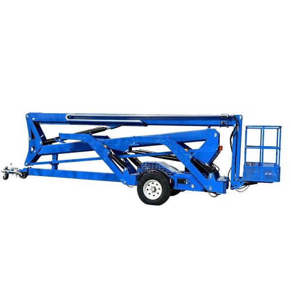 Hydraulic Articulated Cherry Picker Towable Boom Lift Reinforced steel 12m