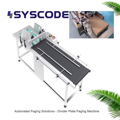 Divider Plate Pagination Machine With Integrated Coding And Labeling