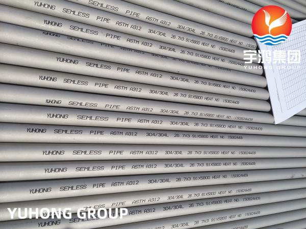 ASTM A312 TP304 / TP304L SMLS Austenitic Stainless Steel Pipes