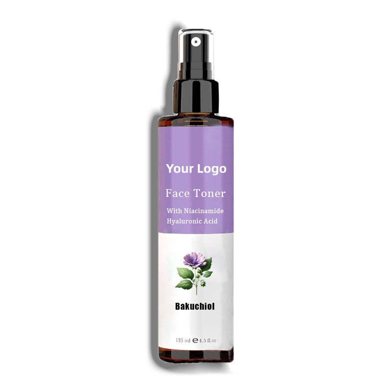 OEM ODM Bakuchiol Hyaluronic Acid Nicotinamide Facial Toner Korean Skincare Water for Hydration and Anti-Aging