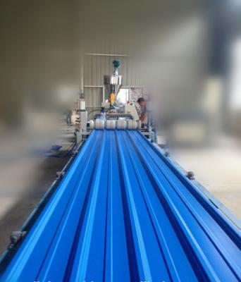 Siemens Motor Plastic Roof Tile Machine Twin Screw Extruder Machine Anti Fire