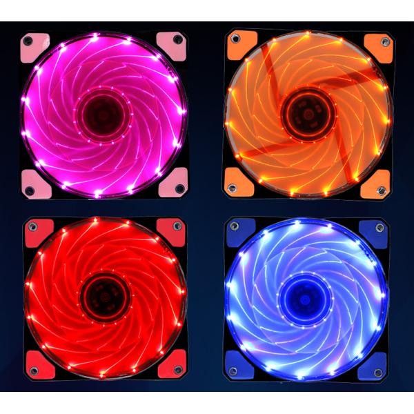 NEW case fan 12v 120*120*25mm with 15 LED