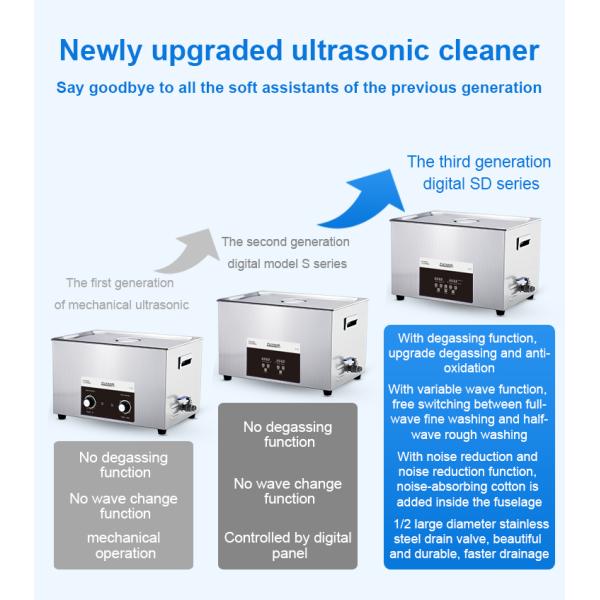 Жизнь работы большого промышленного ультразвукового уборщика SUS304 96l 360l 960l длинная