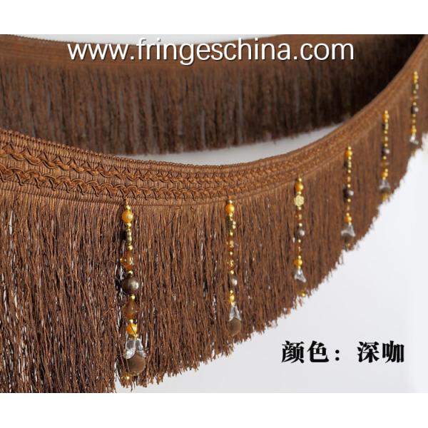 Handmade fashionable chain beads lace tassels fringes for curtain/sofa/pillow/stage decoration