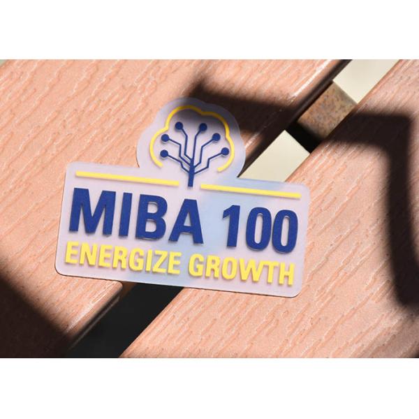 Transparent 0.8mm Thick TPU Printed Label Silicone Logo Custom