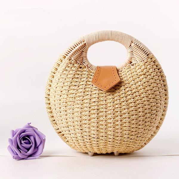 As senhoras feitos a mão do verão por atacado formam a mulheres das bolsas Straw Rattan Bag