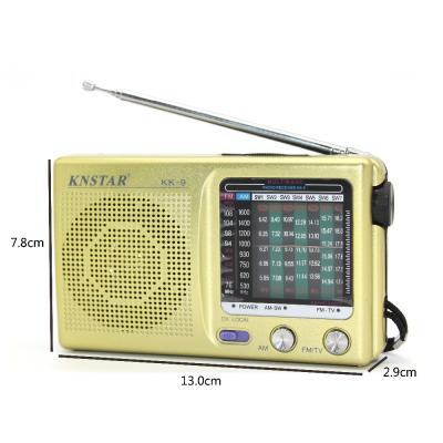 Rádio de relógio portátil versátil com tela fácil de ler e som rico