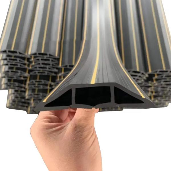 EPDM resistente a intempéries Faixa de substituição de corte fácil com cor de linha preta amarela
