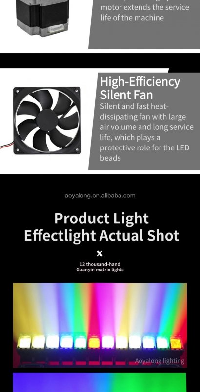 Y1260Z High Power 12x60W RGBW LED Spot Moving Head With Zoom bar with Strip Moving Head Stage Light Control for Dj Disco Live