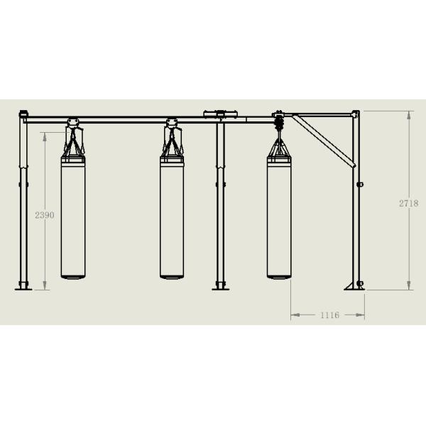 Floor Mounted Heavy Bag Rack