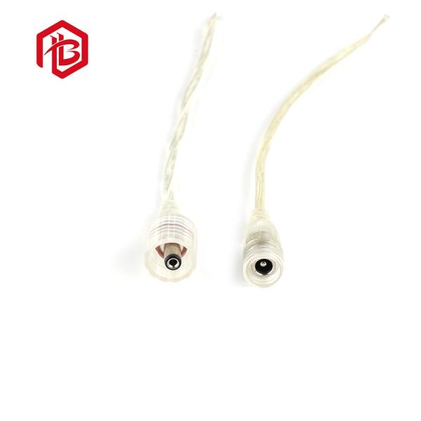 Connecteurs de panneau mâle DC5521 DC35135 étanches IP68 personnalisés, câble d'alimentation CC avec cache-poussière, montage sur panneau