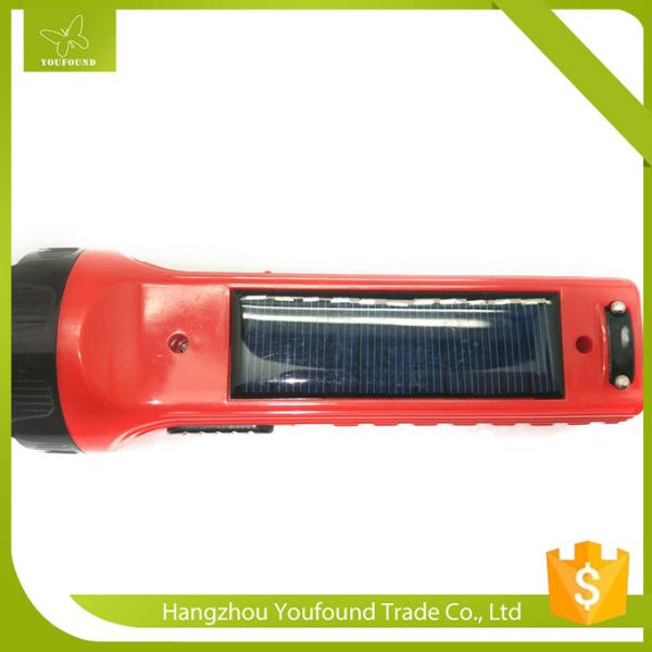 BN-428Semergency Lighting Solar Power Rechargeable LED Torchlight with Side Lamp
