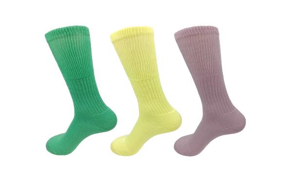 Antibacterial Fabrics Extra Wide Socks For Diabetics , Colorful Diabetic Socks For Women