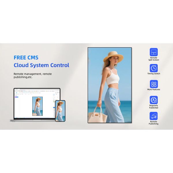 Ceiling Mounted Hanging Digital Signage Lcd Restaurant Menu Poster Ad Screen