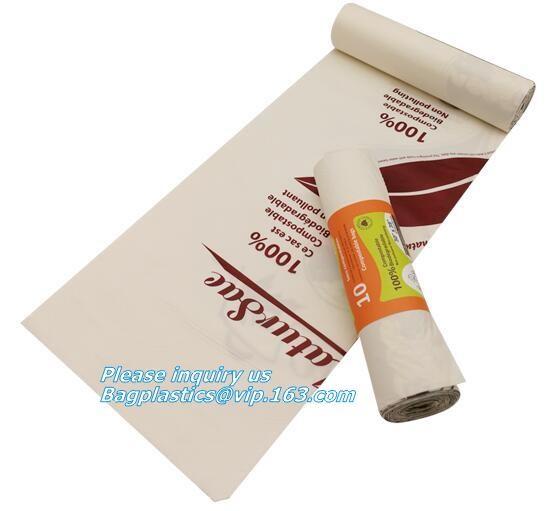 Biodegradable Plastic T Shirt Food Bag Compostable Vest Carrier Shopping Bag, Compost Home ASTM D6400 Biodegradable Tran