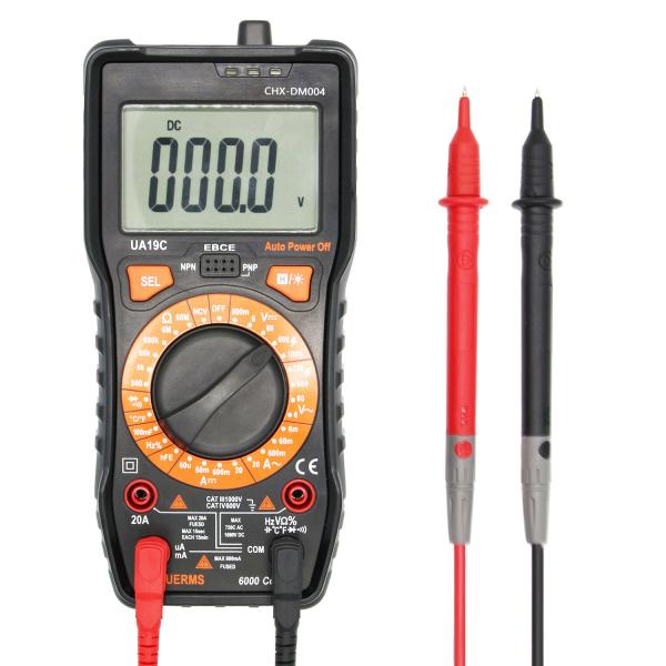DC 1000V AC 750V Handheld Digital Multimeter LED Torch Backlight Function