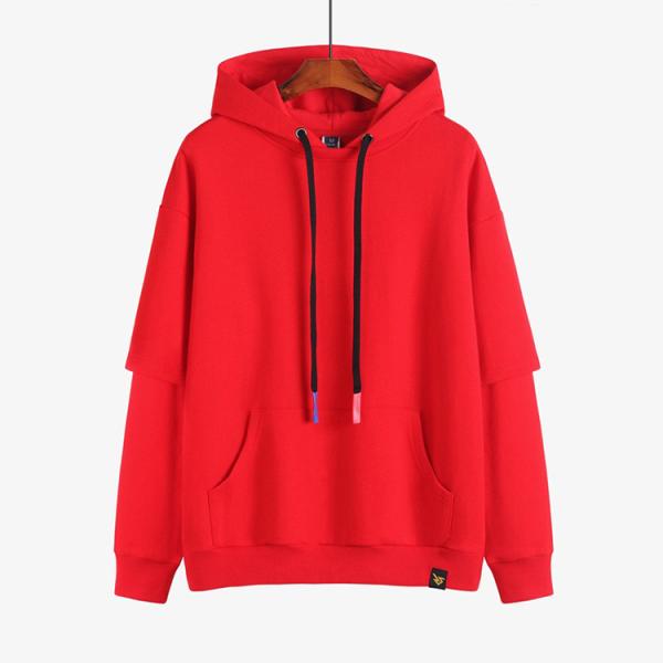 Вышитое Hoodies 100% хлопок фуфаек пробела шеи фуфайки o Crewneck слишком большое