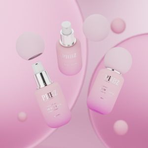 Round Glass Cream Lotion Bottles 30ml Customized Logo