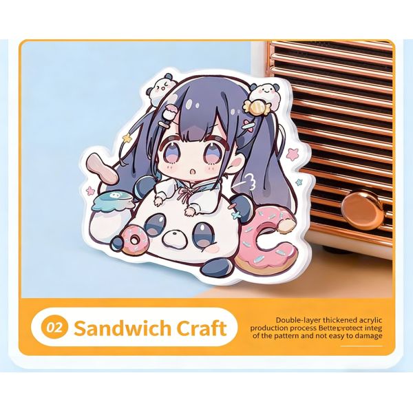 Cute Acrylic Brooch Pins for Bags, Hoodies & Hats - Kawaii Gift for Girls