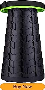 Retractable Folding Stool, Collapsible Telescoping Foldable Stool For Adults For Outdoor Fishing Hiking Gardenin