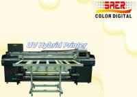 SAER Shanghai Supplier Flatbed And Roll To Roll UV Hybrid Printer CMYKW Varnish