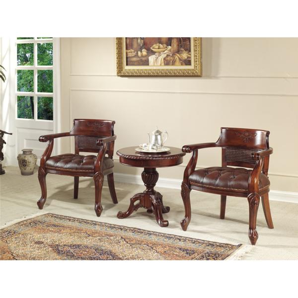 Reddish Brown Elegant Coffee Modern Classic Leisure Armchair European Style Arm Chair