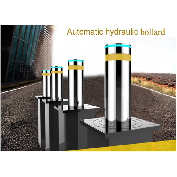 Automatic Hydraulic Rising Bollard Stainless Steel 304 Grade Waterproof Anti Collision