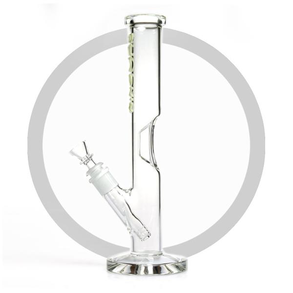 Phoenix 12 Inches Straight Tube Glass Smoking Water Pipe Ingot  Ice Bongs Hookah
