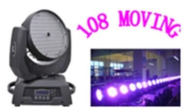 108pcs*3w rgbw colorful 4in1 led moving head lights with zoom 350w moving head lights disc
