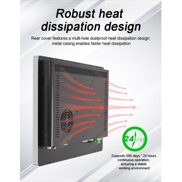 Fabricante de pantallas táctiles de control industrial sin ventilador de 24 pulgadas Panel PC integrado Android/linux/win 10 11 Todo en uno para automatización industrial