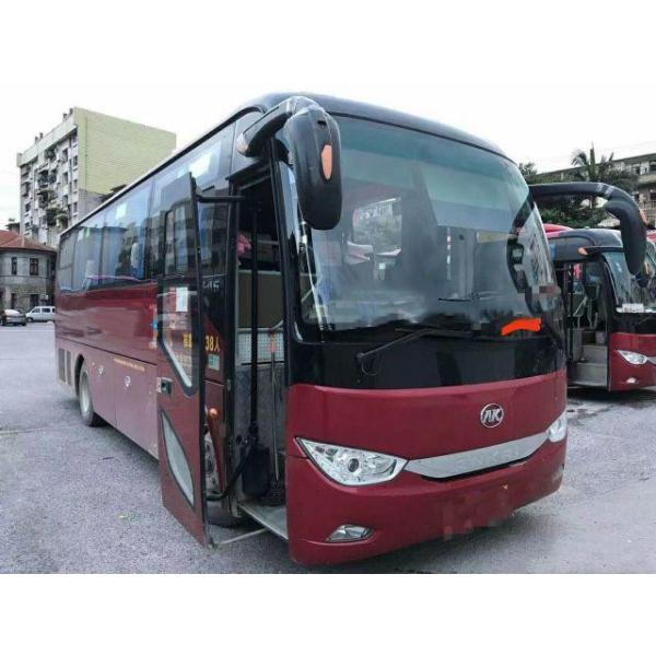 Autobús usado kilómetro bajo usado marca del pasajero del motor de Yuchai del chasis del saco hinchable de los asientos del bus turístico HFF6909 38 de Ankai para África