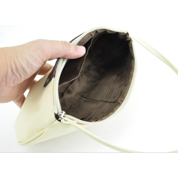 Personalized Zippered Cosmetic Bag , Wristlet Handle Makeup Clutch Bag