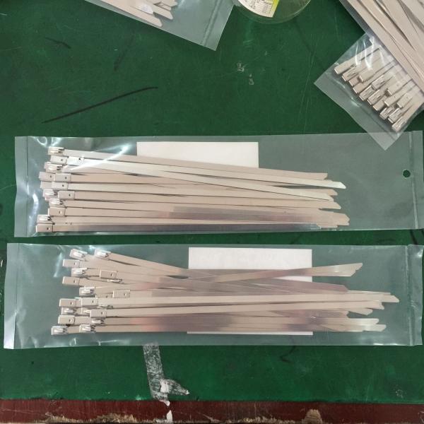 Antirust Security Stainless Steel Wire Cable Ties SS304 Ball Self Locking