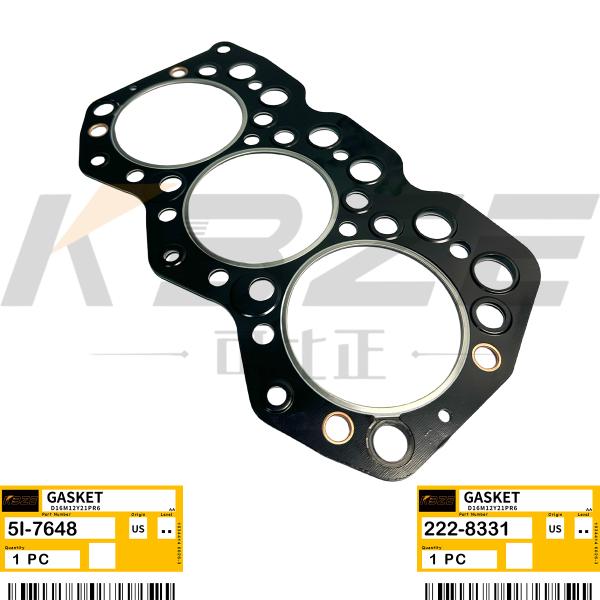 5I-7648 KBZE E320 EXCAVATOR HEAD GASKET CAT S6K 3066 ENGINE 222-8331 FOR E318 E319 E323