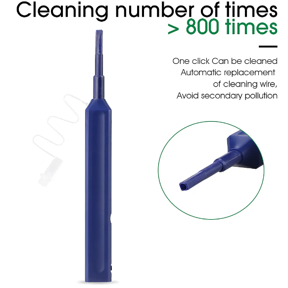 FTTH Optical Fiber Pen Cleaner Tool Fiber Cleaning pen 1.25mm LC MU and 2.5mm SC FC ST Connector Cleaner