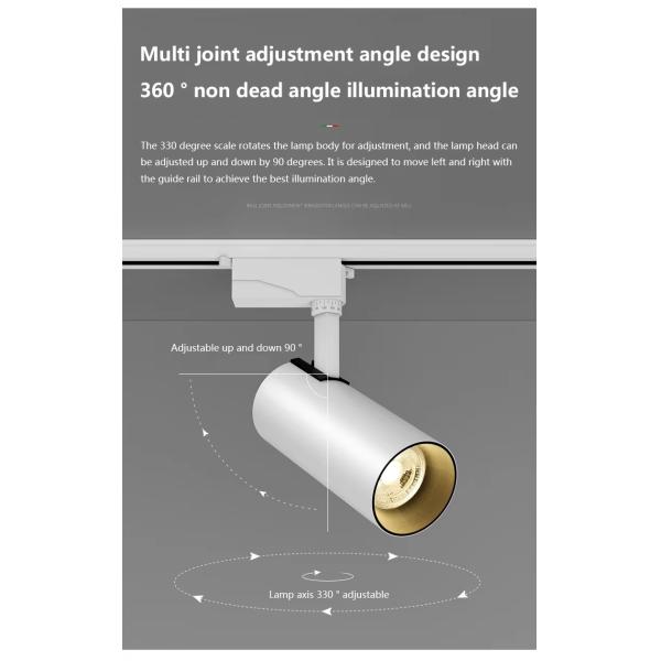 Modern Design COB Lighting LED Track Light for Exhibition Hall and Clothing Shops