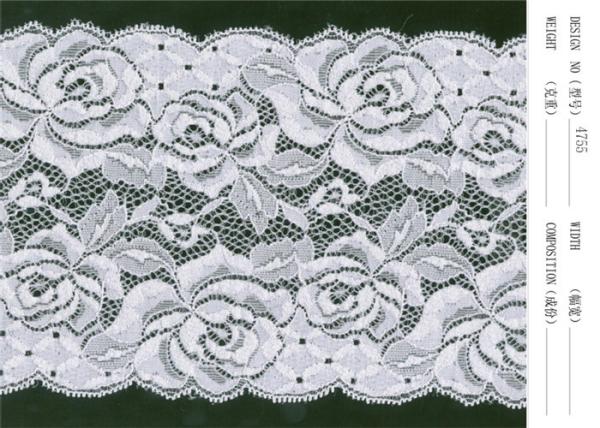 Cotton Spandex Nylon Knitted Fabric Eyelash Lace for Wedding Dress