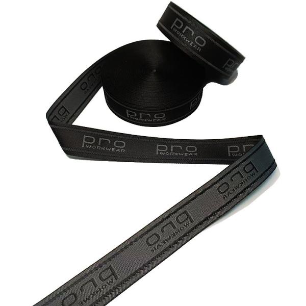 Custom Rubber Non Slip Polyester Jacquard Webbing For Cloth