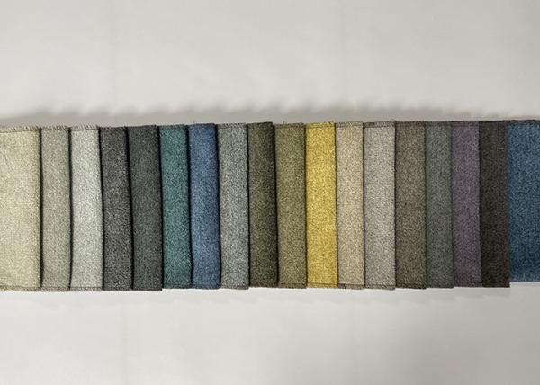 30cm 100 Polyester Upholstery Fabric , 300gsm Blue Chenille Upholstery Fabric
