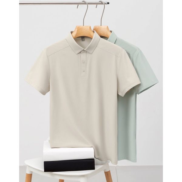 1730 Summer Hot Item 170g 89% Nylon 11% Spandex Fashionable Versatile Men's Polo Shirt