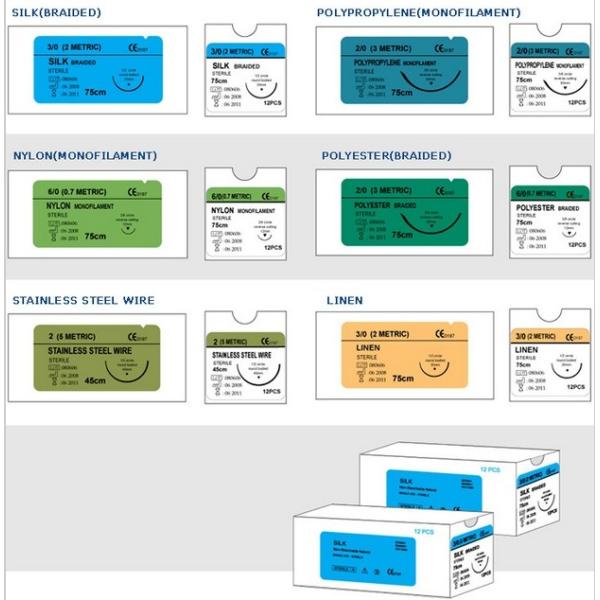 Polyglycolic кисловочный нейлон Polyglactin не Absorbable и Absorbable сутуры