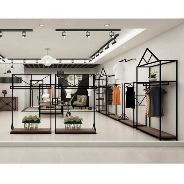 Estantes de exhibición de acero de las unidades de visualización al por menor profesionales de la ropa para la tienda de ropa de las mujeres