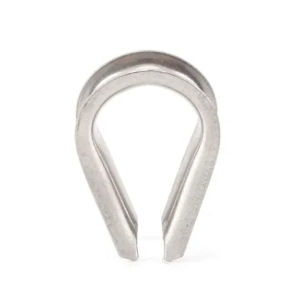 Stainless Steel Wire Rope Protection Fitting Tube Cable Heavy Duty Rigging Carbon Guy Hardware D Shackle Metal Neele Punch Thimble