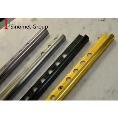 Metal Material Aluminum Tile Trim  Customized For Wall Corner Edge Floor Transition