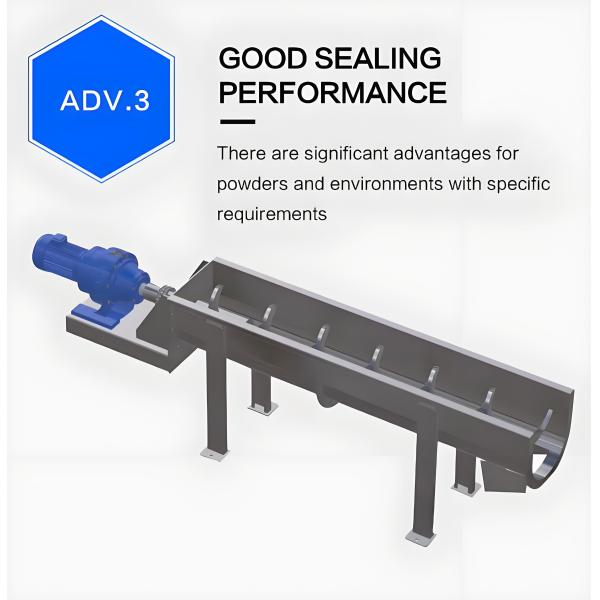 Équipement de transport de poudre de charbon en poudre de ciment, de granulés de plastique à entraînement en spirale, de qualité industrielle