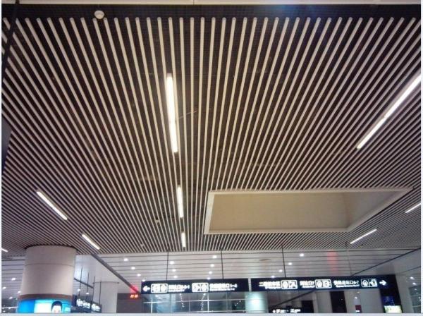 6063T6 Tubular Metal Ceiling Tiles Perforated Circle Suspended Baffle with RAL Color card