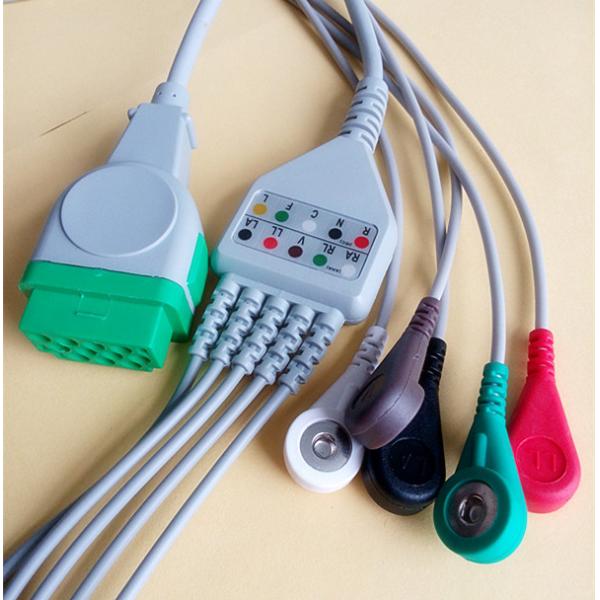 GE - Marquette Responder ECG Cable And Leadwires , 11Pins Green Connector