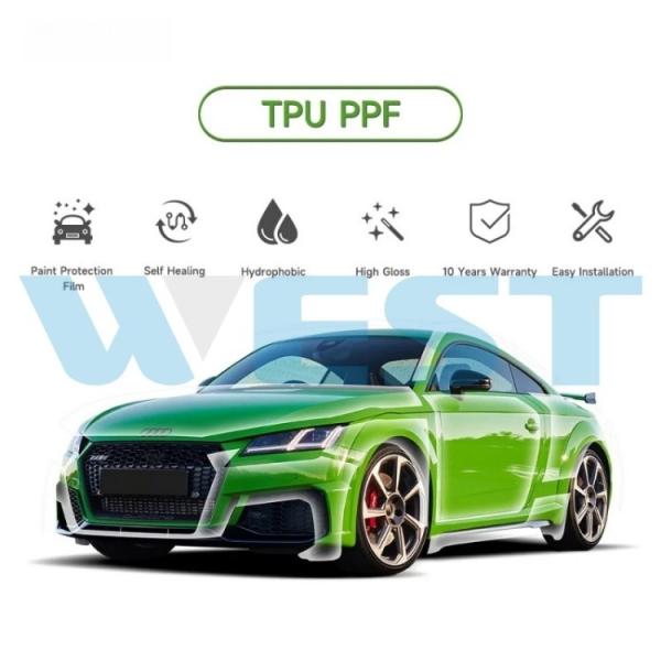 Scratch Proof Clear Paint Protection Film Black TPU Self Healing Customizable
